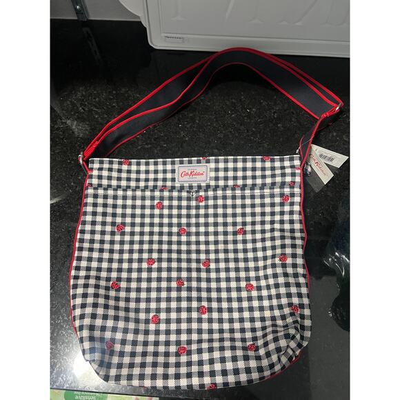 Cath Kidston ladybug purse Z Mnger Bag Ladybug Gingham - Picture 1 of 9